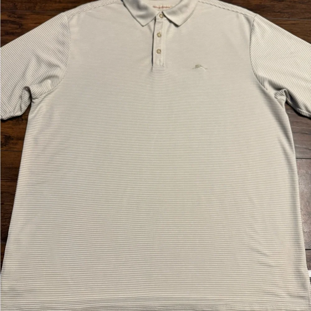 Tommy Bahama Men's Striped Polo Shirt - Moisture Wicking Golf Shirt Men Size XL - Picture 1 of 5